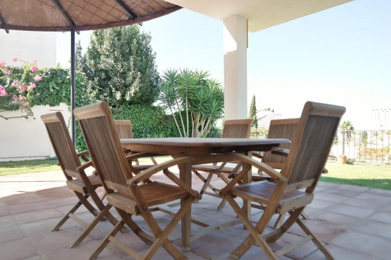 Terrasse von Haus zum Verkauf in Sanlúcar de Barrameda mit Klimaanlage, Heizung und Privatgarten