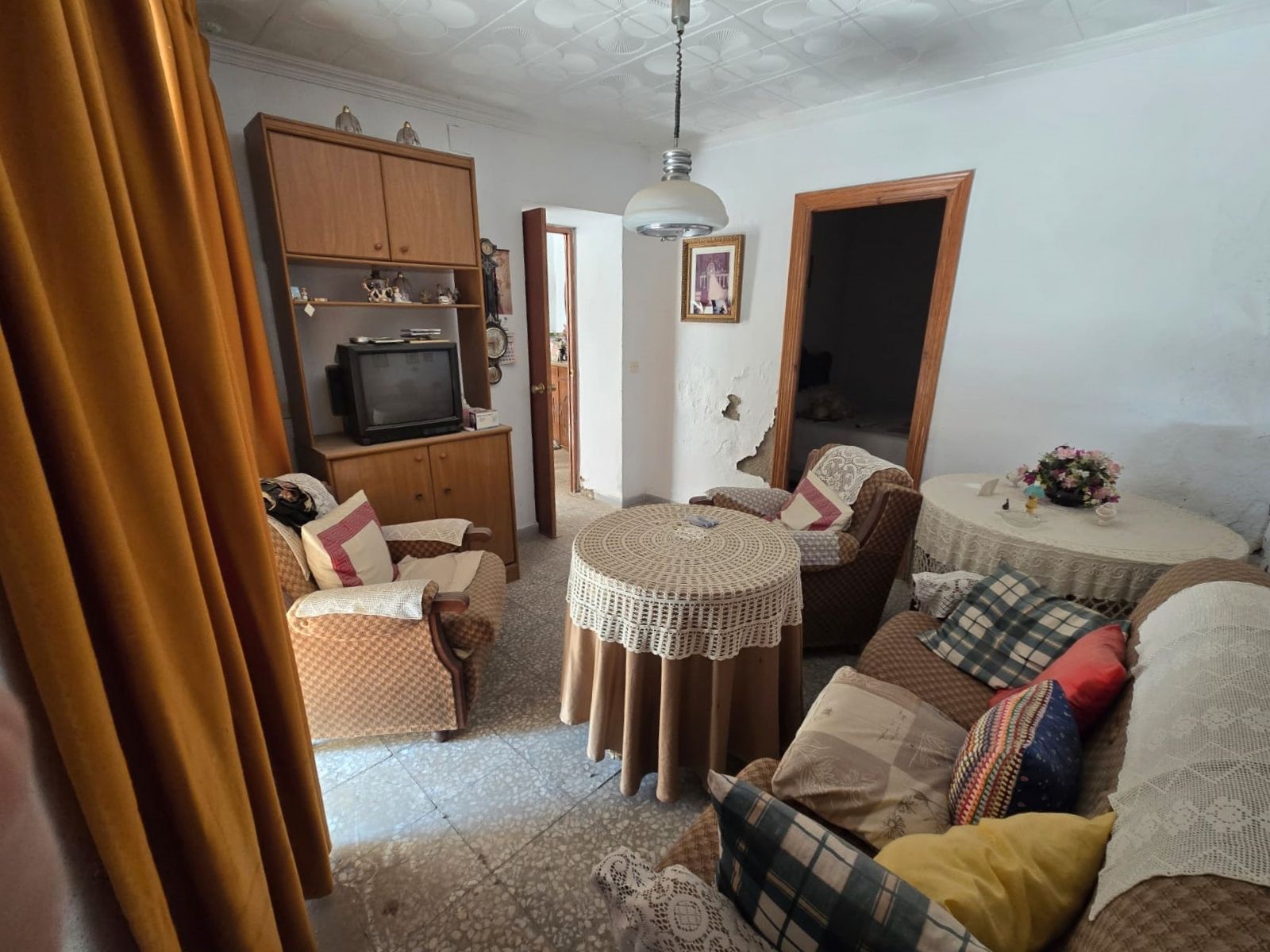 Sala de estar de Casa adosada en venta en Alhabia con Amueblado