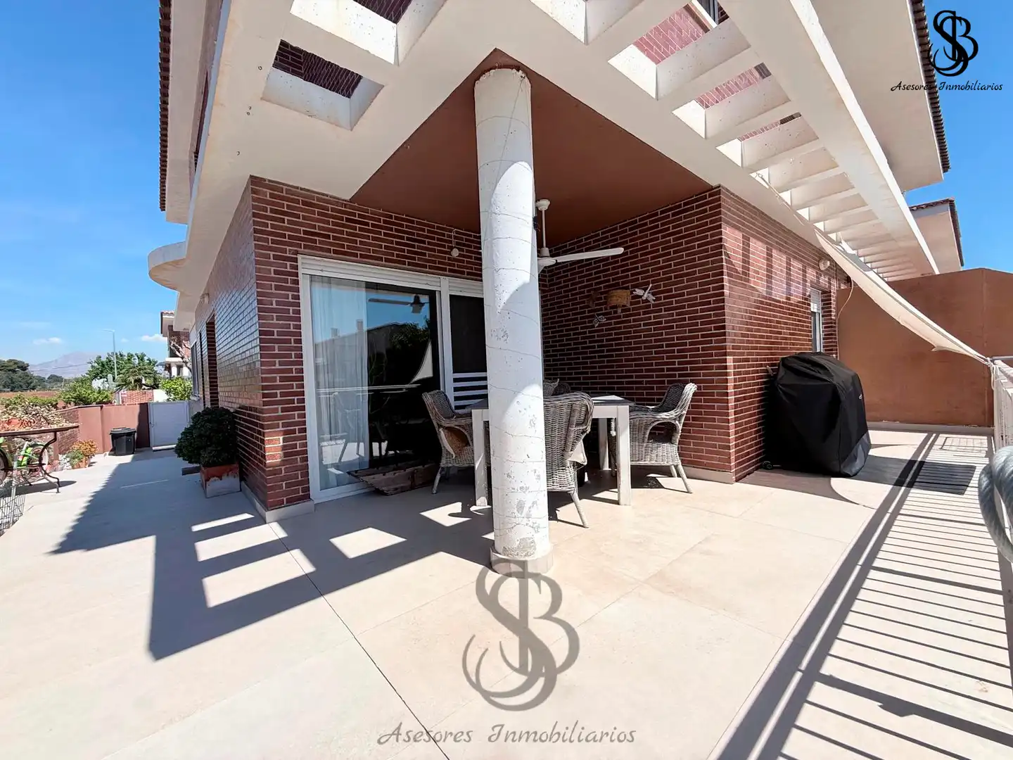 Terraza de Casa adosada en venta en Mutxamel con Aire acondicionado, Calefacción y Jardín privado