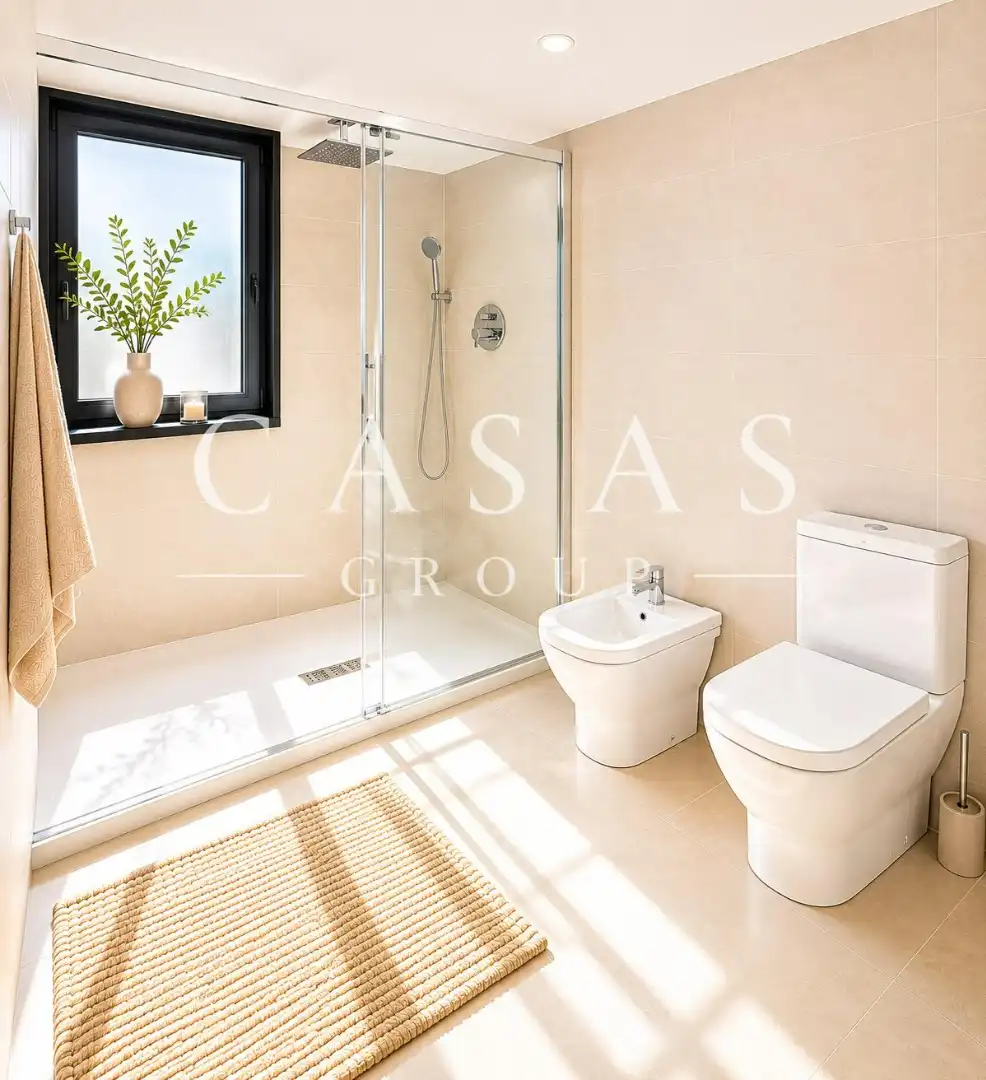 Baño de Casa o chalet de alquiler en Esplugues de Llobregat con Aire acondicionado, Piscina y Amueblado