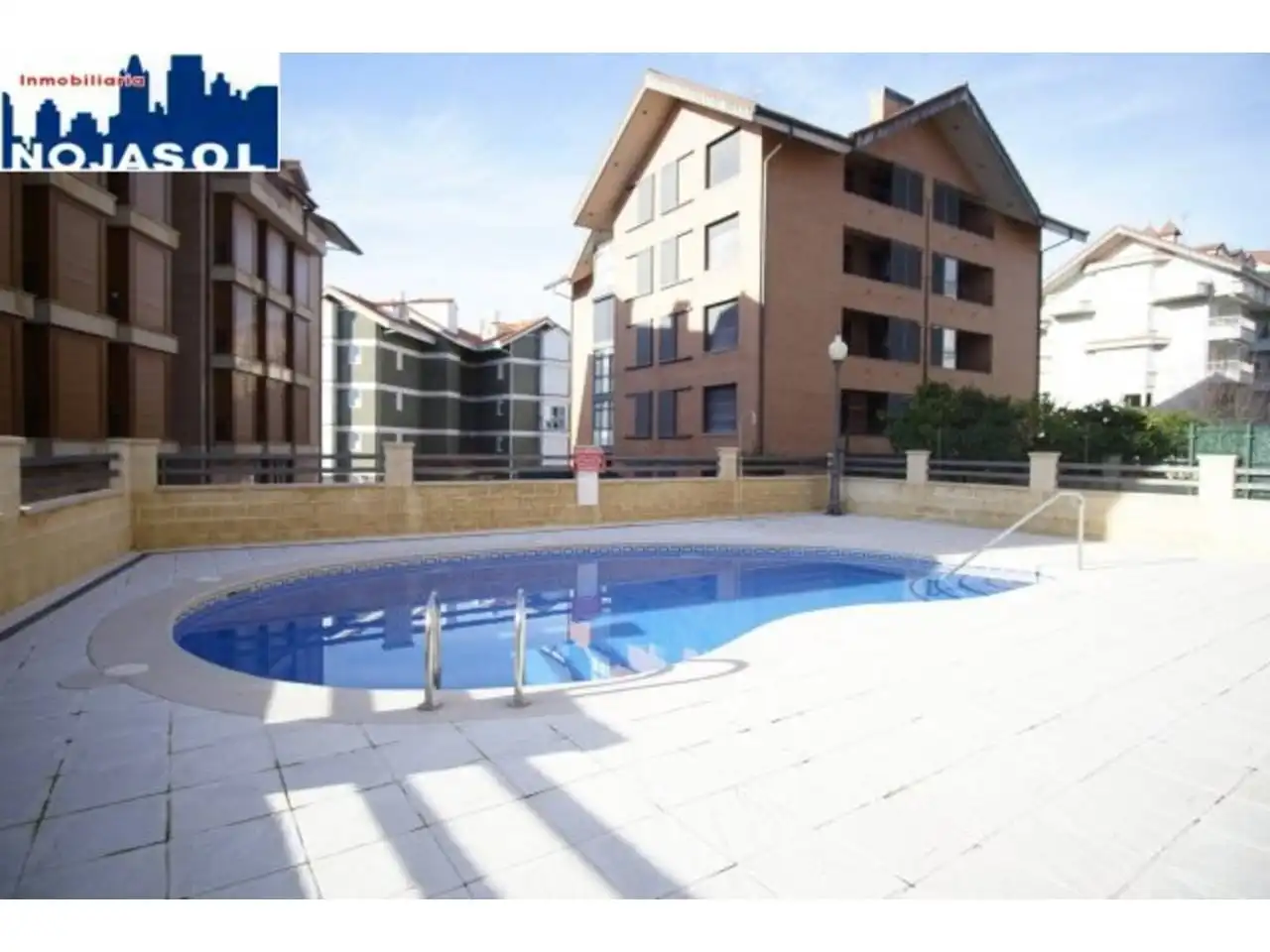 Swimming pool of Flat for rent in Noja  with Heating, Terrace and Furnished