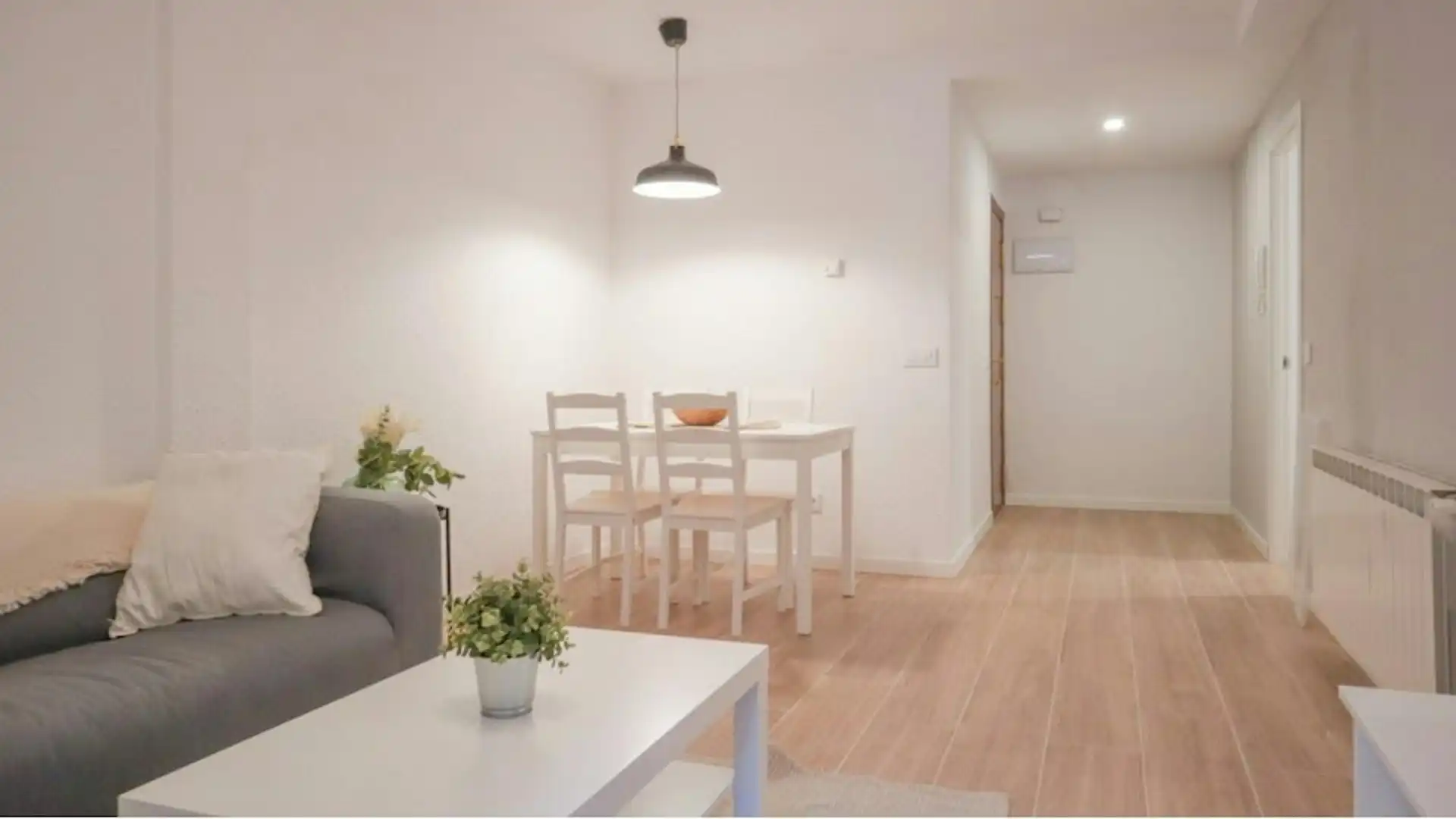 Wohnzimmer von Wohnung zur Miete in Madrid mit Heizung, Möbliert und Waschmaschine