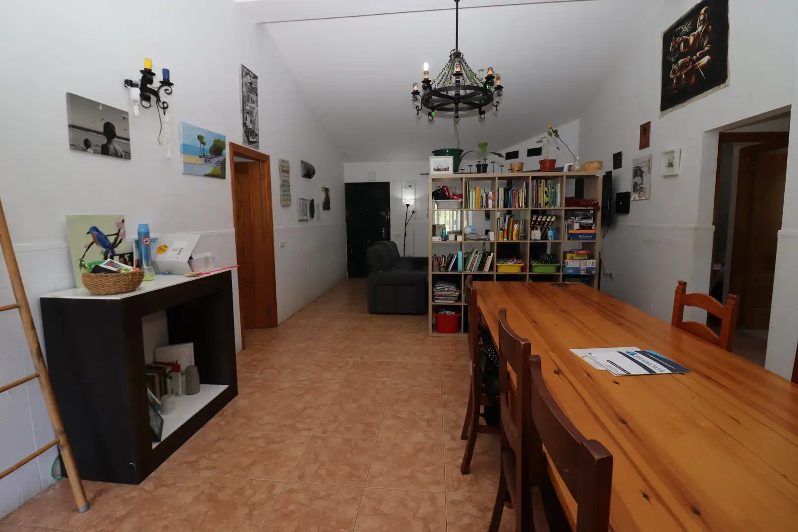 Menjador de Finca rústica en venda en Aljaraque amb Jardí privat, Piscina i Moblat