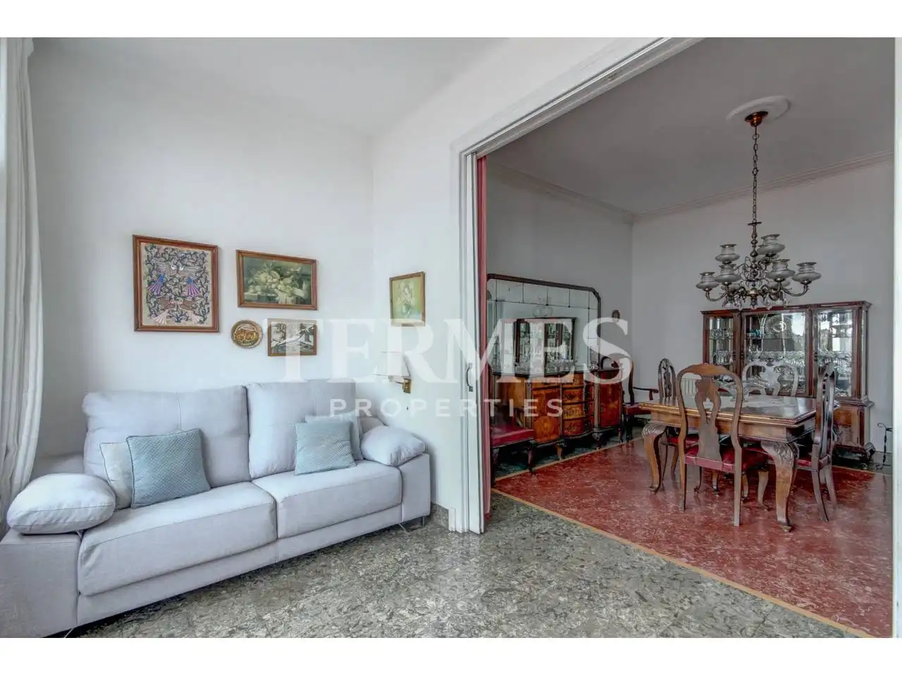 Sala de estar de Casa adosada en venta en Mataró con Aire acondicionado, Calefacción y Jardín privado