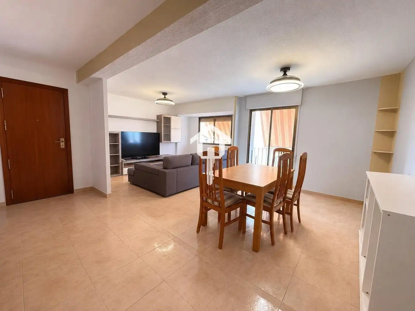 Living room of Flat for sale in Alicante / Alacant  with Terrace, Furnished and Balcony