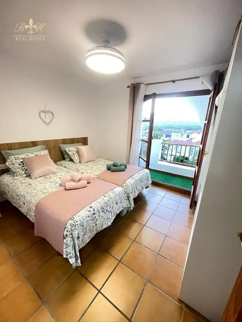 Schlafzimmer von Maisonette zur Miete in L'Alfàs del Pi mit Klimaanlage, Terrasse und Schwimmbad