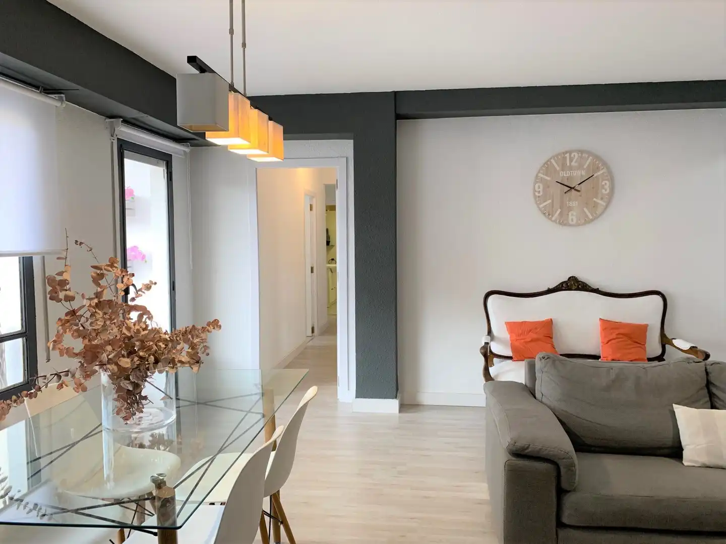 Dining room of Flat for rent in Valencia  with Air Conditioner, Heating and Furnished