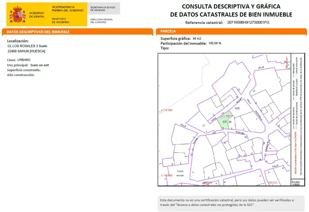 Residencial en venda en Sahún