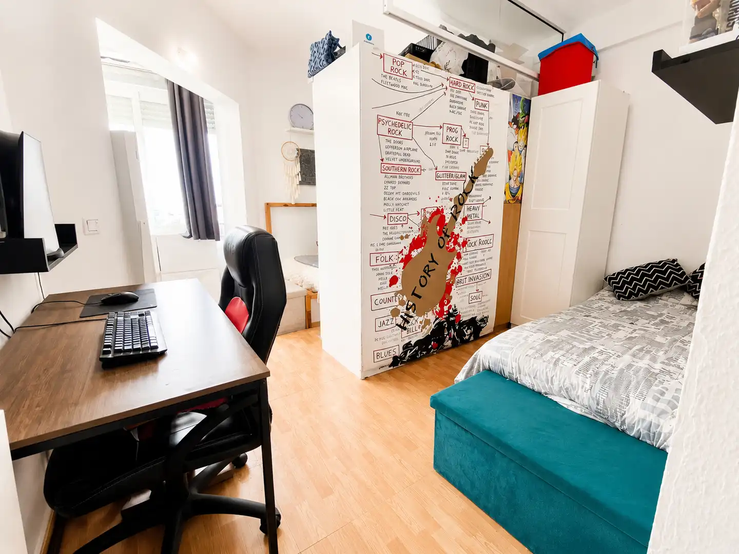 Schlafzimmer von Wohnung zum Verkauf in Torremolinos mit Klimaanlage, Terrasse und Möbliert