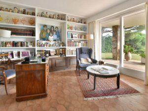 Sala d'estar de Casa o xalet en venda en Sant Andreu de Llavaneres amb Aire condicionat, Terrassa i Piscina