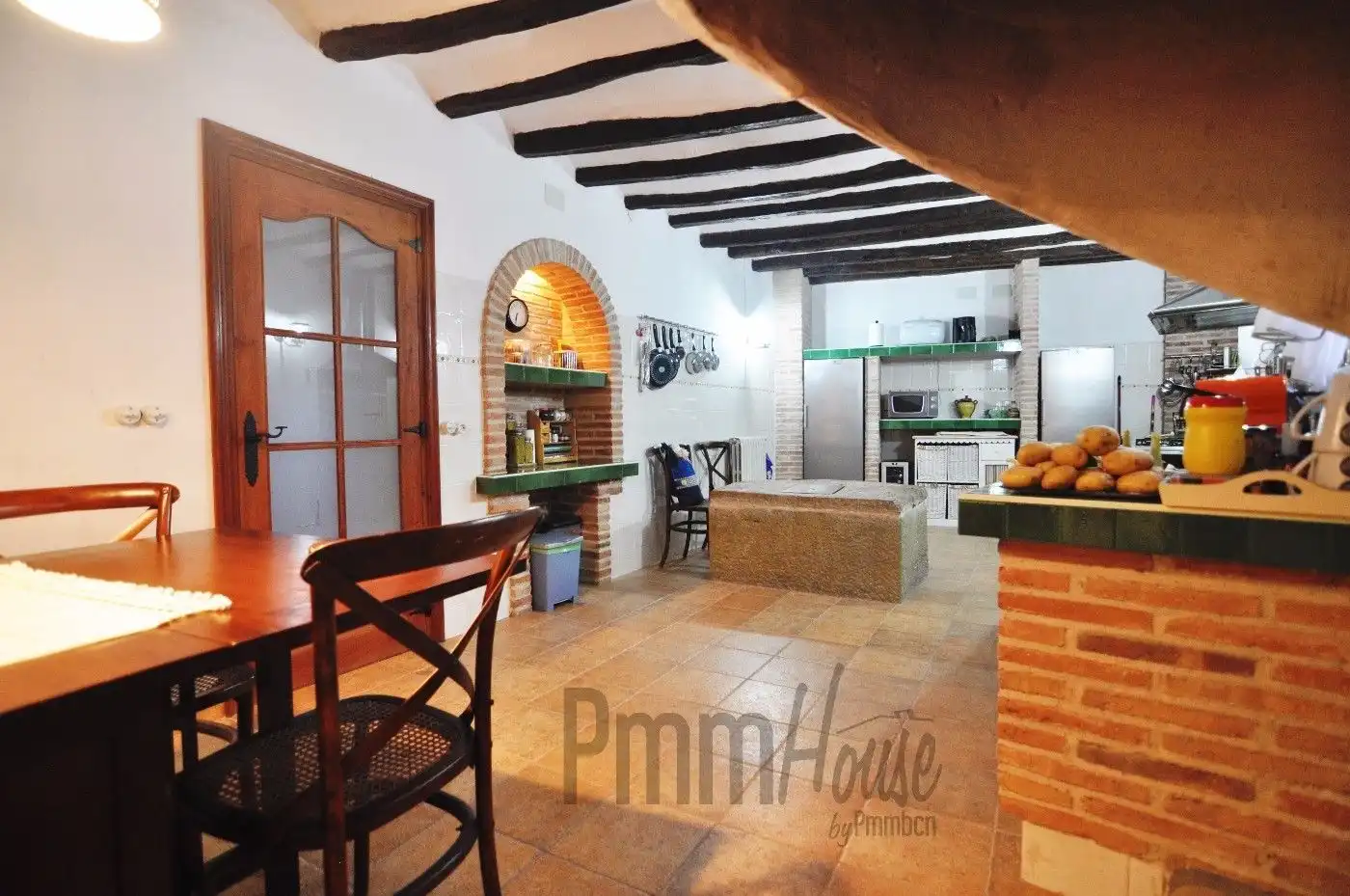 Cocina de Finca rústica en venta en Calonge de Segarra con Terraza, Trastero y Piscina