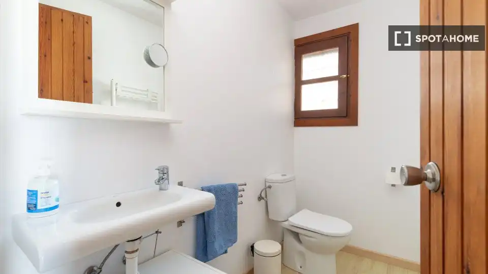 Bany de Apartament per a compartir en Pollença amb Aire condicionat, Terrassa i Moblat