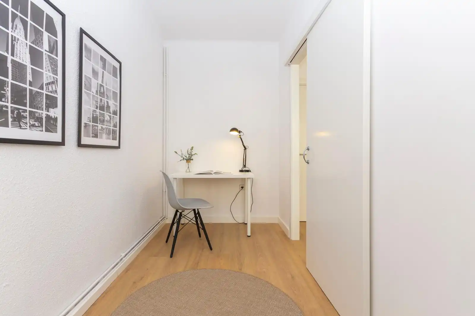 Schlafzimmer von Wohnung zum Verkauf in Terrassa mit Heizung, Parkett und Ofen