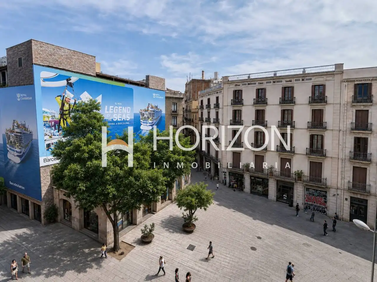 Außenansicht von Wohnung zum Verkauf in Barcelona mit Klimaanlage, Heizung und Parkett