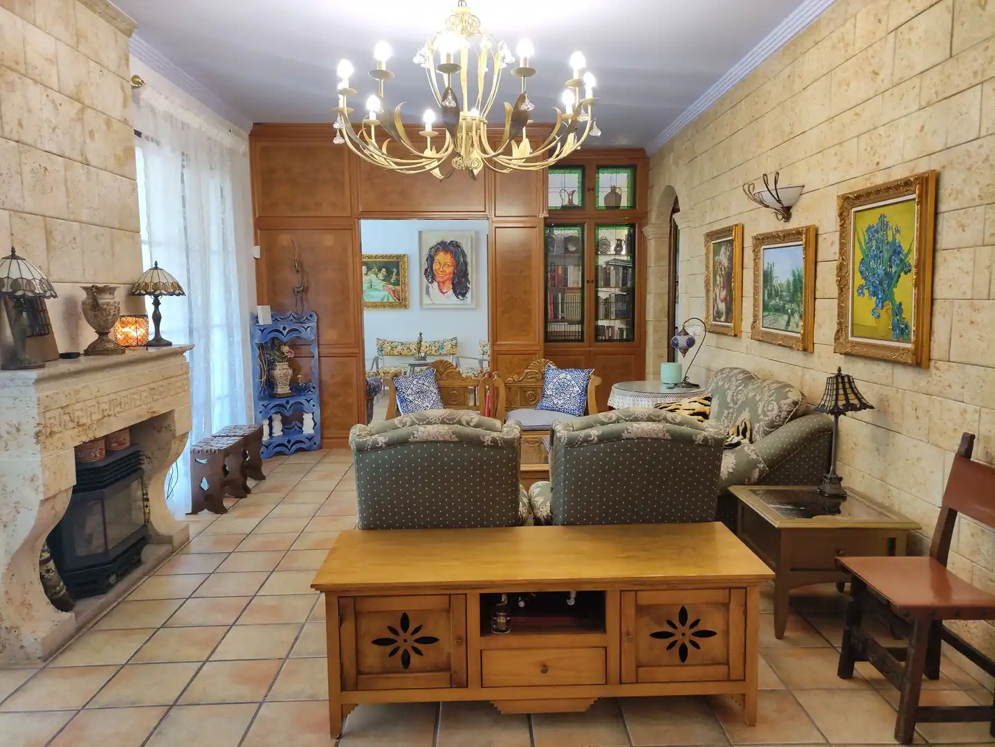 Sala de estar de Casa o chalet en venta en Pedro Muñoz con Aire acondicionado, Calefacción y Jardín privado