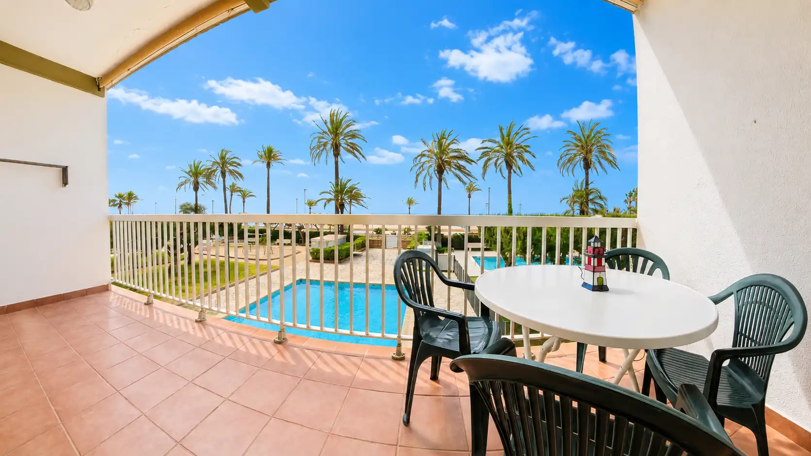 Terrace of Flat for sale in Cunit  with Air Conditioner, Private garden and Swimming Pool