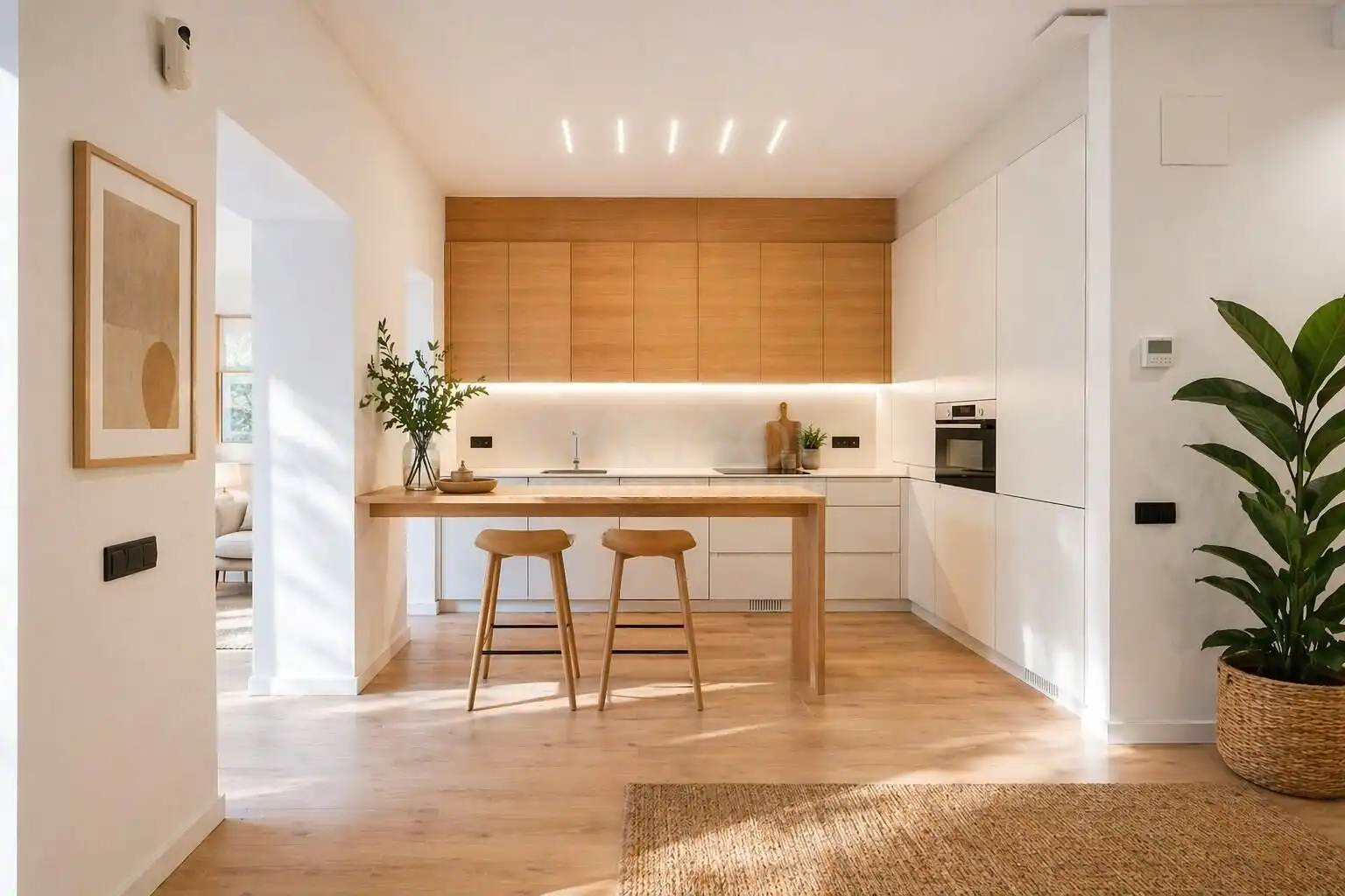 Küche von Erdgeschoss zum Verkauf in  Barcelona Capital mit Klimaanlage und Terrasse