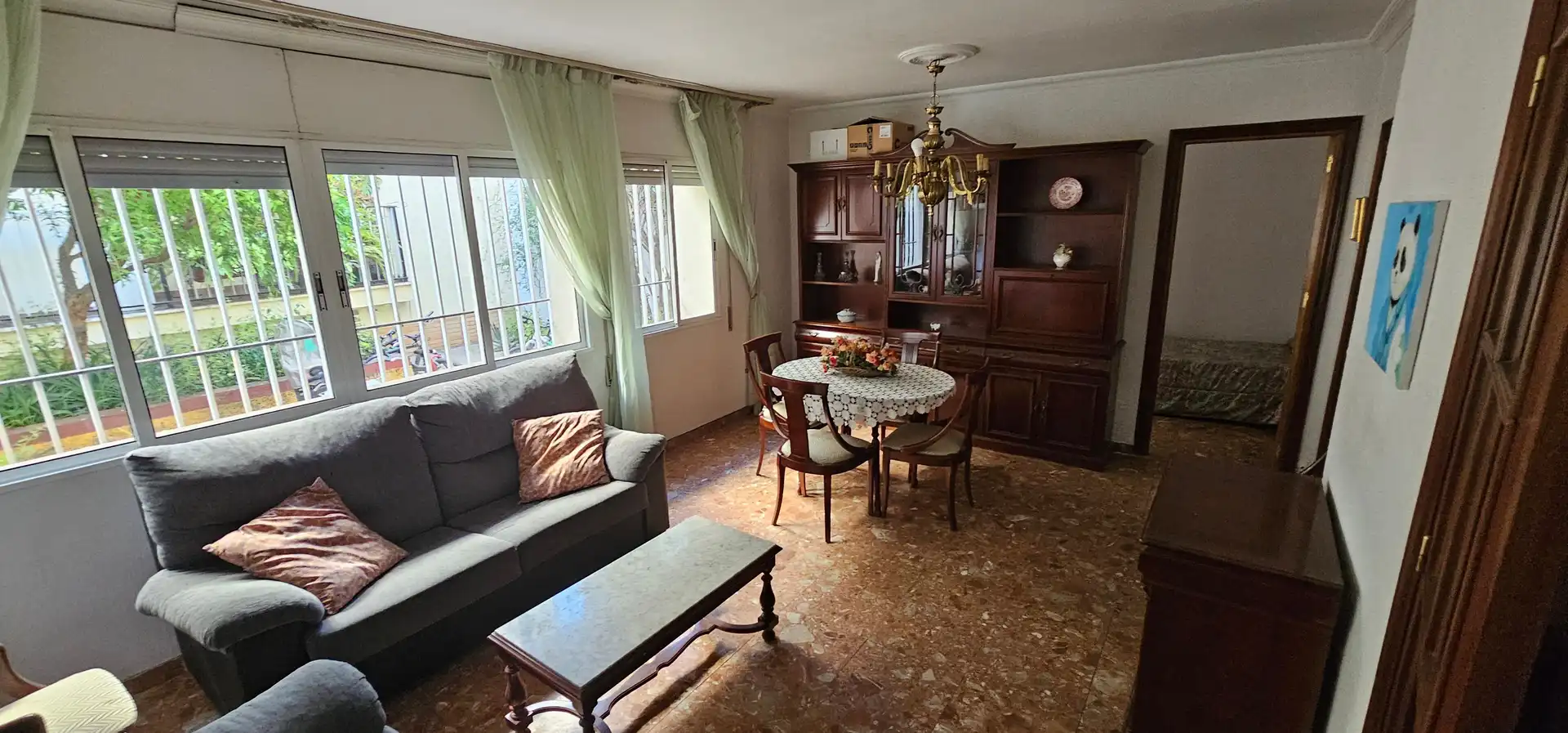 Sala de estar de Piso en venta en Sevilla con Amueblado