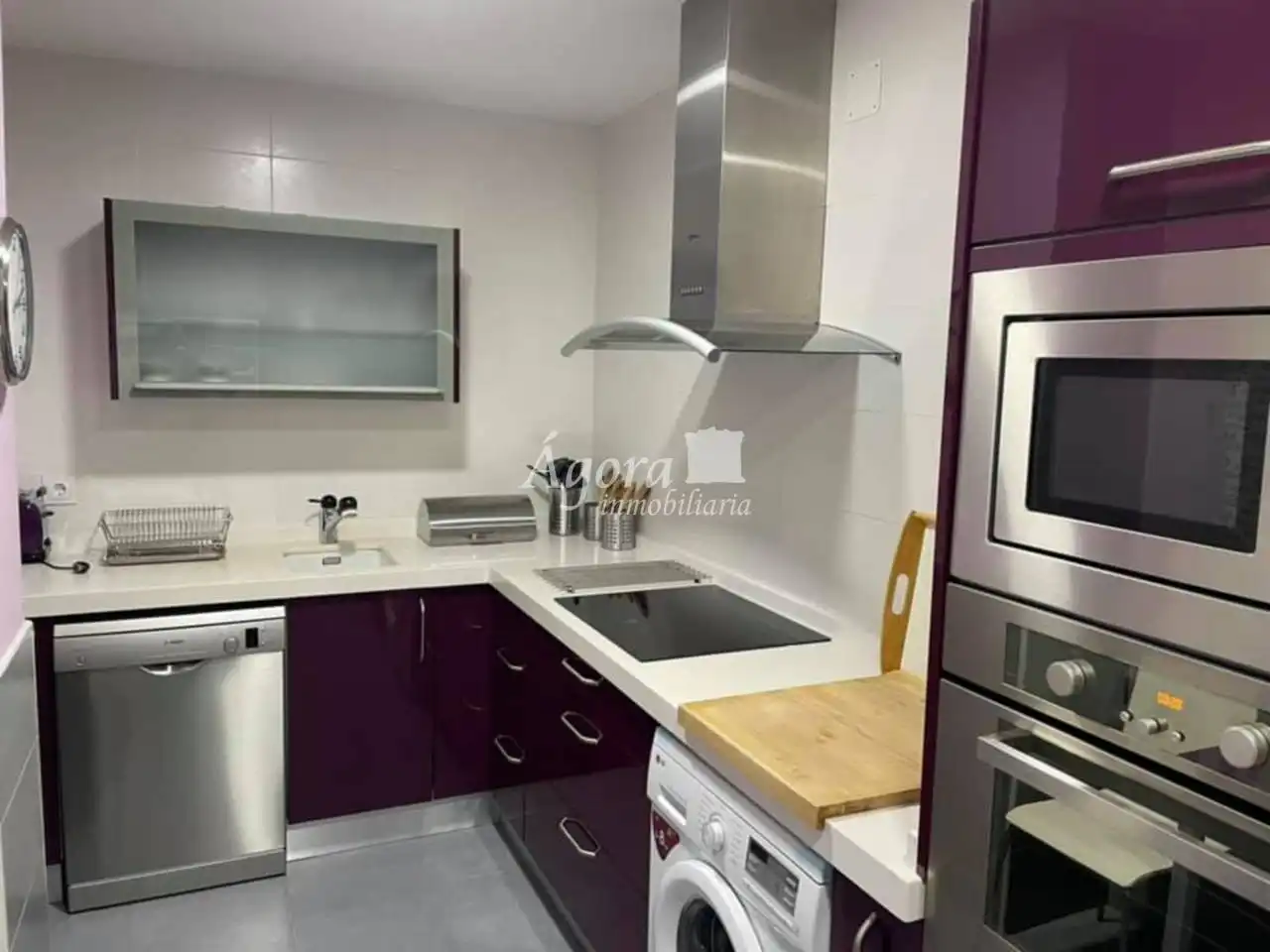 Cocina de Piso de alquiler en Valladolid con Calefacción, Parquet y Terraza