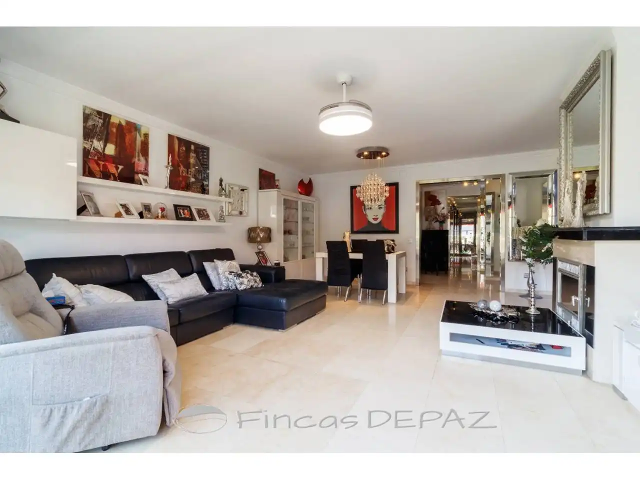 Sala de estar de Ático en venta en Castelldefels con Calefacción y Terraza