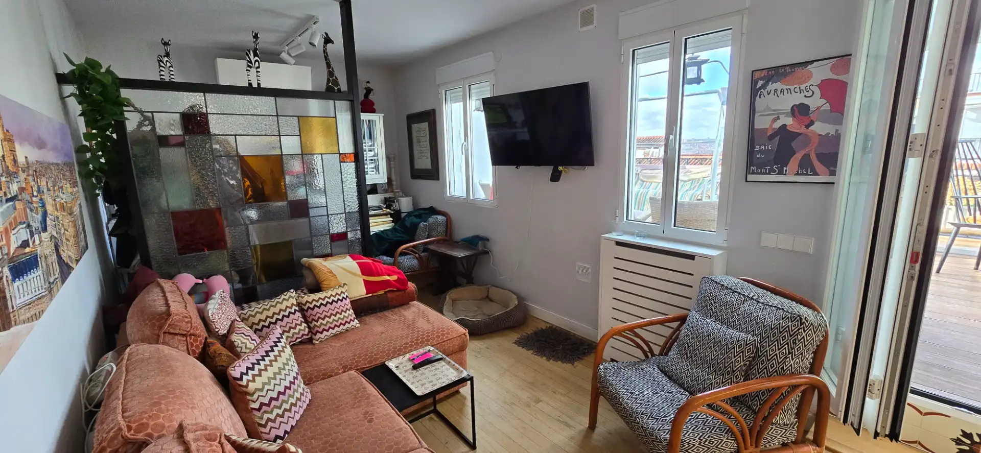 Sala de estar de Ático en venta en Madrid con Aire acondicionado, Calefacción y Parquet
