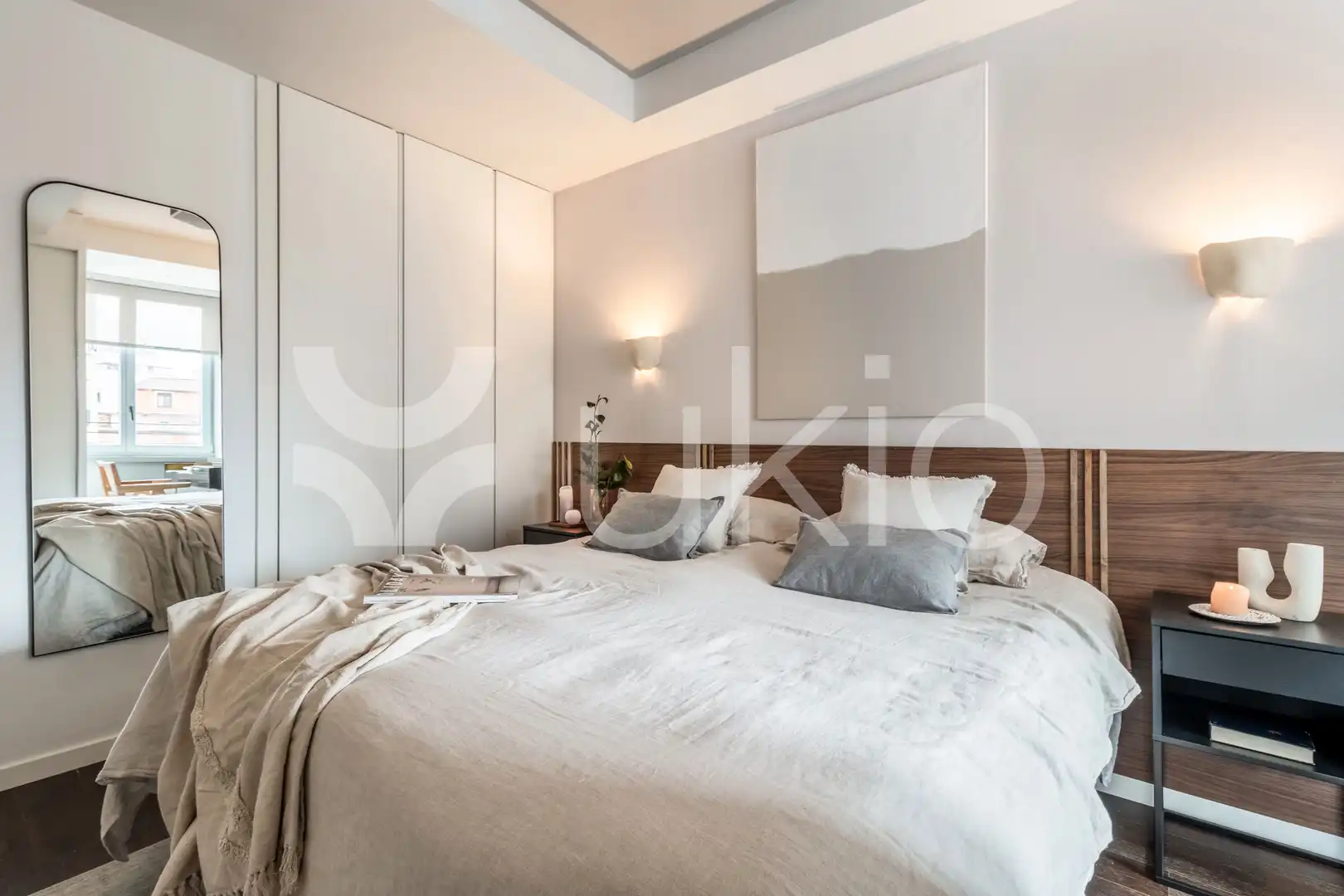 Bedroom of Apartments for rent in Madrid  with Air Conditioner, Heating and Furnished