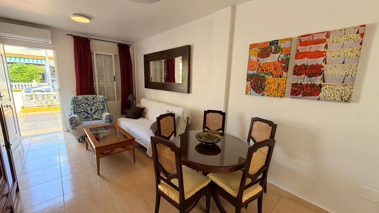 Esszimmer von Erdgeschoss zur Miete in Orihuela mit Klimaanlage, Heizung und Terrasse