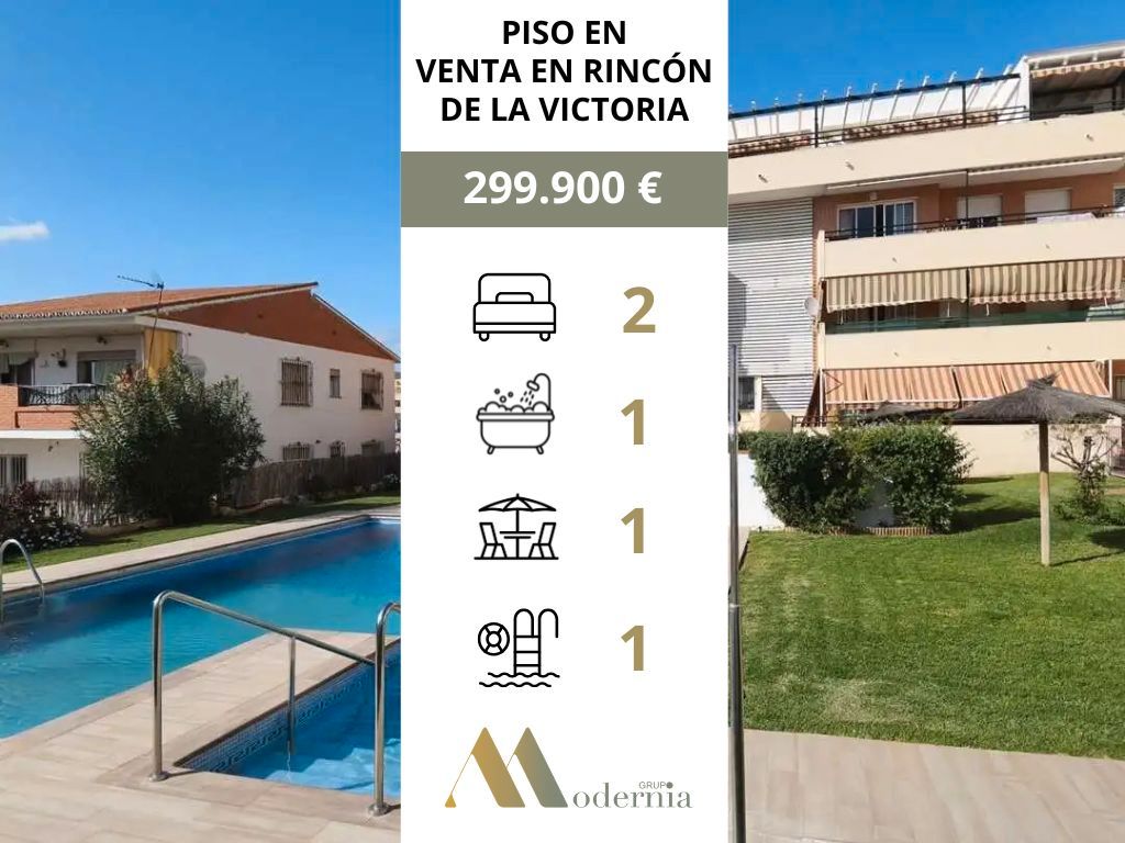 Bedroom of Flat for sale in Rincón de la Victoria  with Terrace, Furnished and Community pool