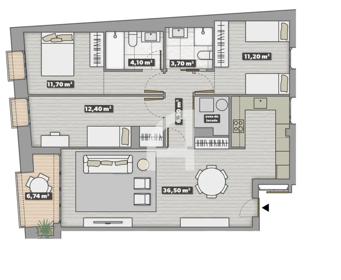 Appartamento con terrazza in vendita a Rocafort, imagen 33