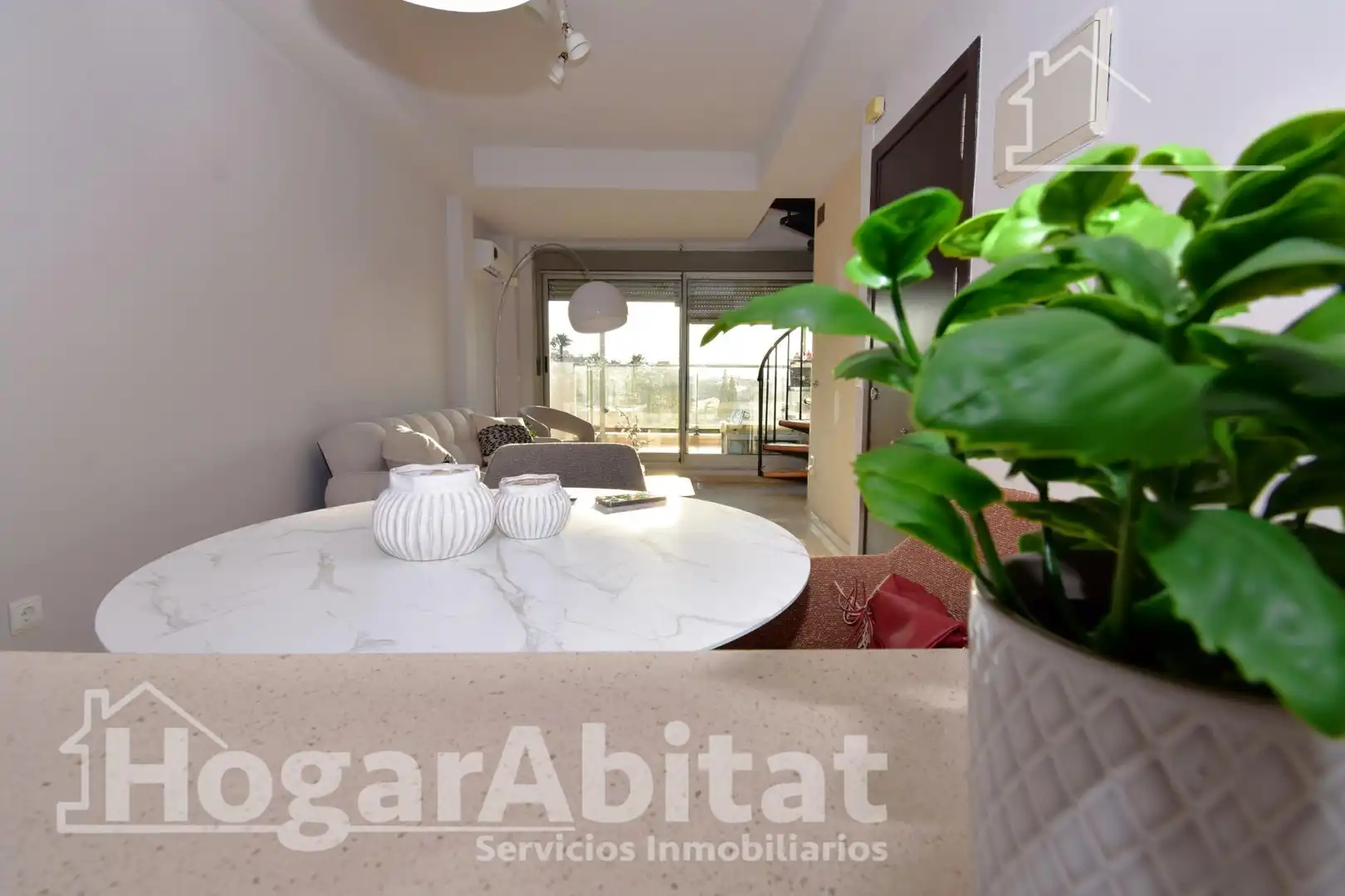Sala de estar de Ático en venta en Albal con Aire acondicionado, Calefacción y Terraza