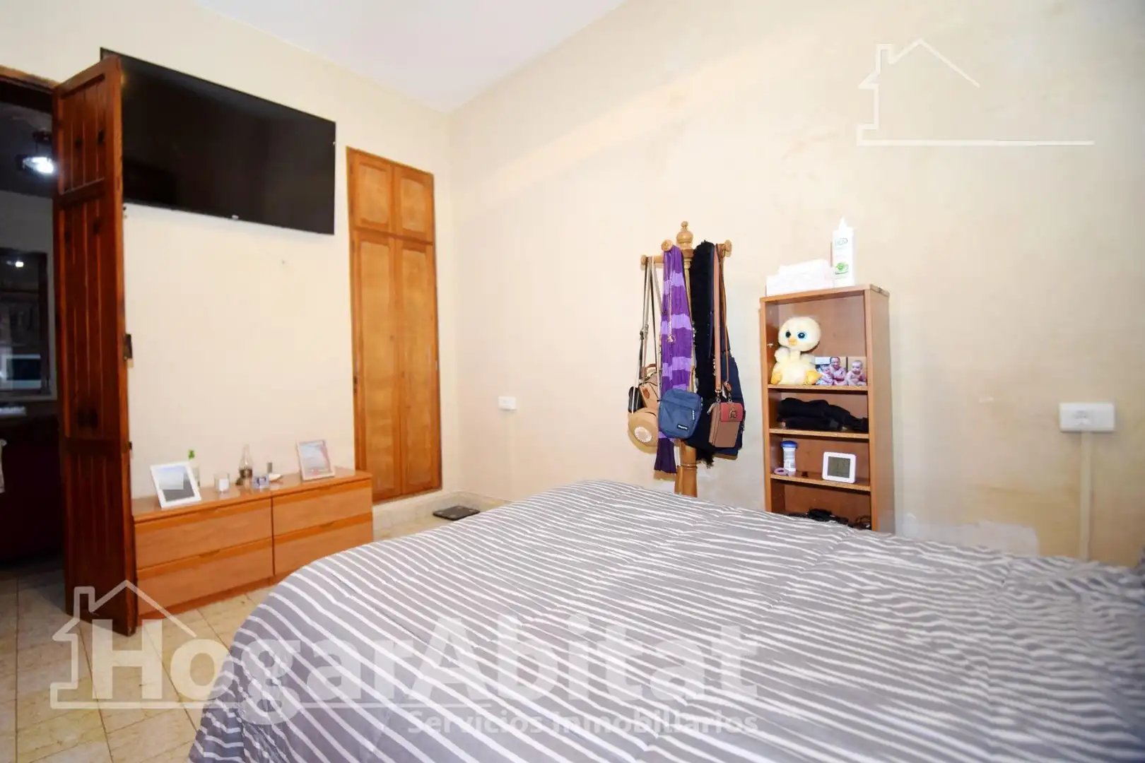 Schlafzimmer von Haus oder Chalet zum Verkauf in Burriana / Borriana mit Heizung, Terrasse und Möbliert