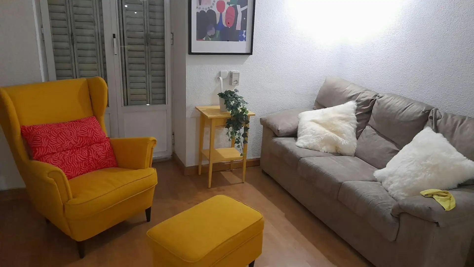 Wohnzimmer von Wohnung zur Miete in Madrid mit Klimaanlage, Heizung und Möbliert