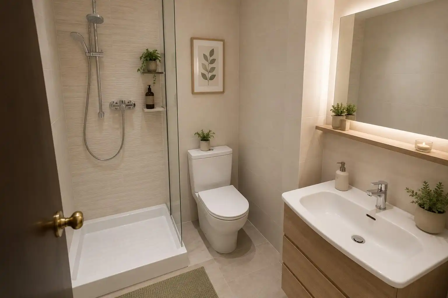 Bathroom of Flat for sale in Sabadell  with Air Conditioner, Heating and Terrace