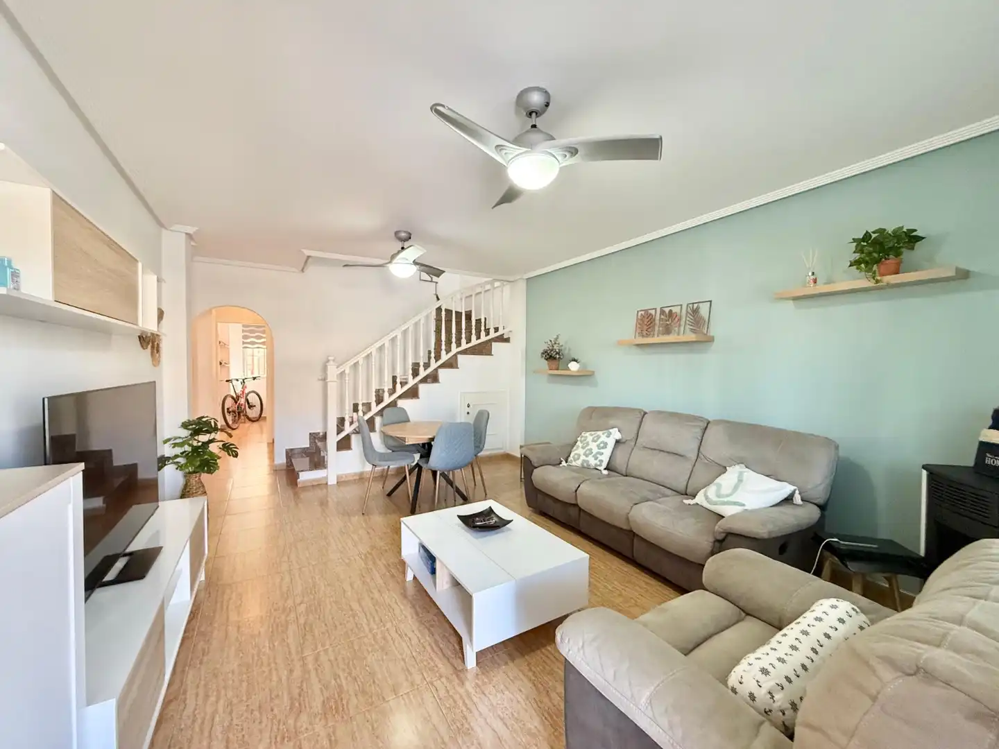 Living room of Houses for rent in San Pedro del Pinatar  with Air Conditioner, Heating and Terrace