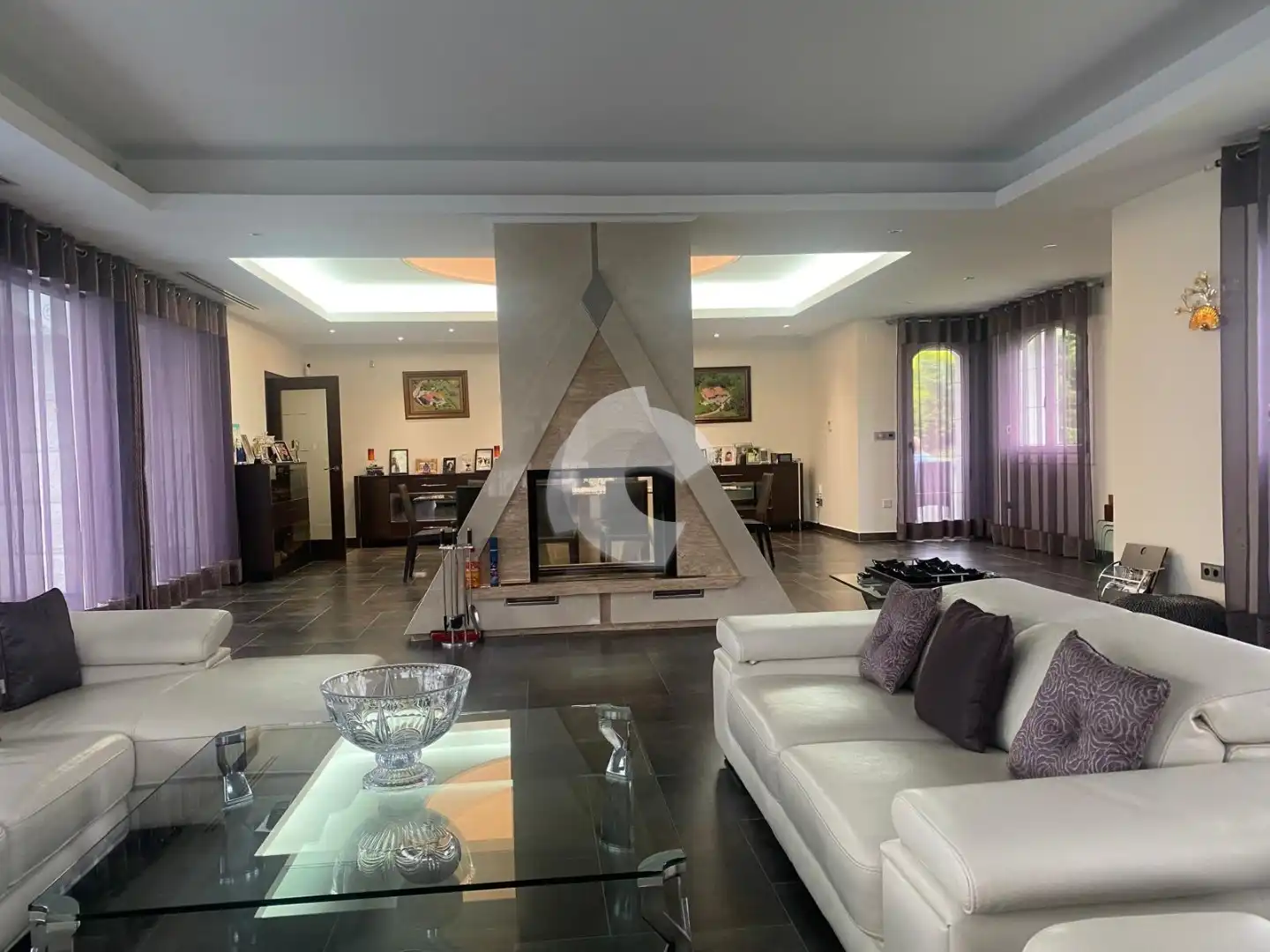 Sala de estar de Casa o chalet en venta en Xunqueira de Ambía con Calefacción, Jardín privado y Terraza
