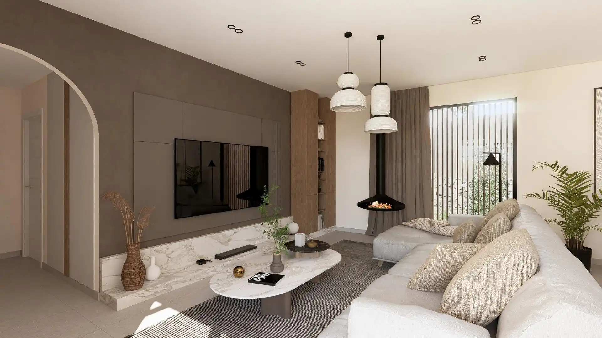 Sala d'estar de Casa o xalet en venda en Murcia amb Aire condicionat, Calefacció i Jardí privat