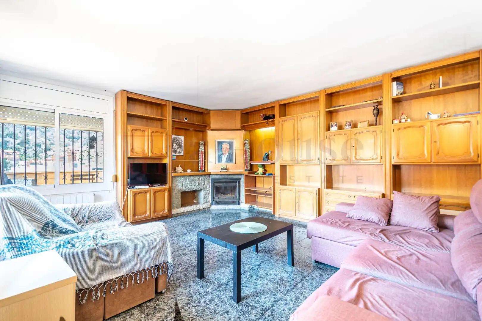 Sala de estar de Casa o chalet en venta en Barcelona con Aire acondicionado, Calefacción y Terraza