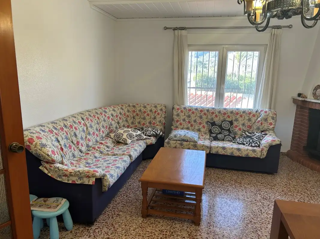 Sala d'estar de Casa o xalet en venda en Gandia amb Aire condicionat, Jardí privat i Terrassa