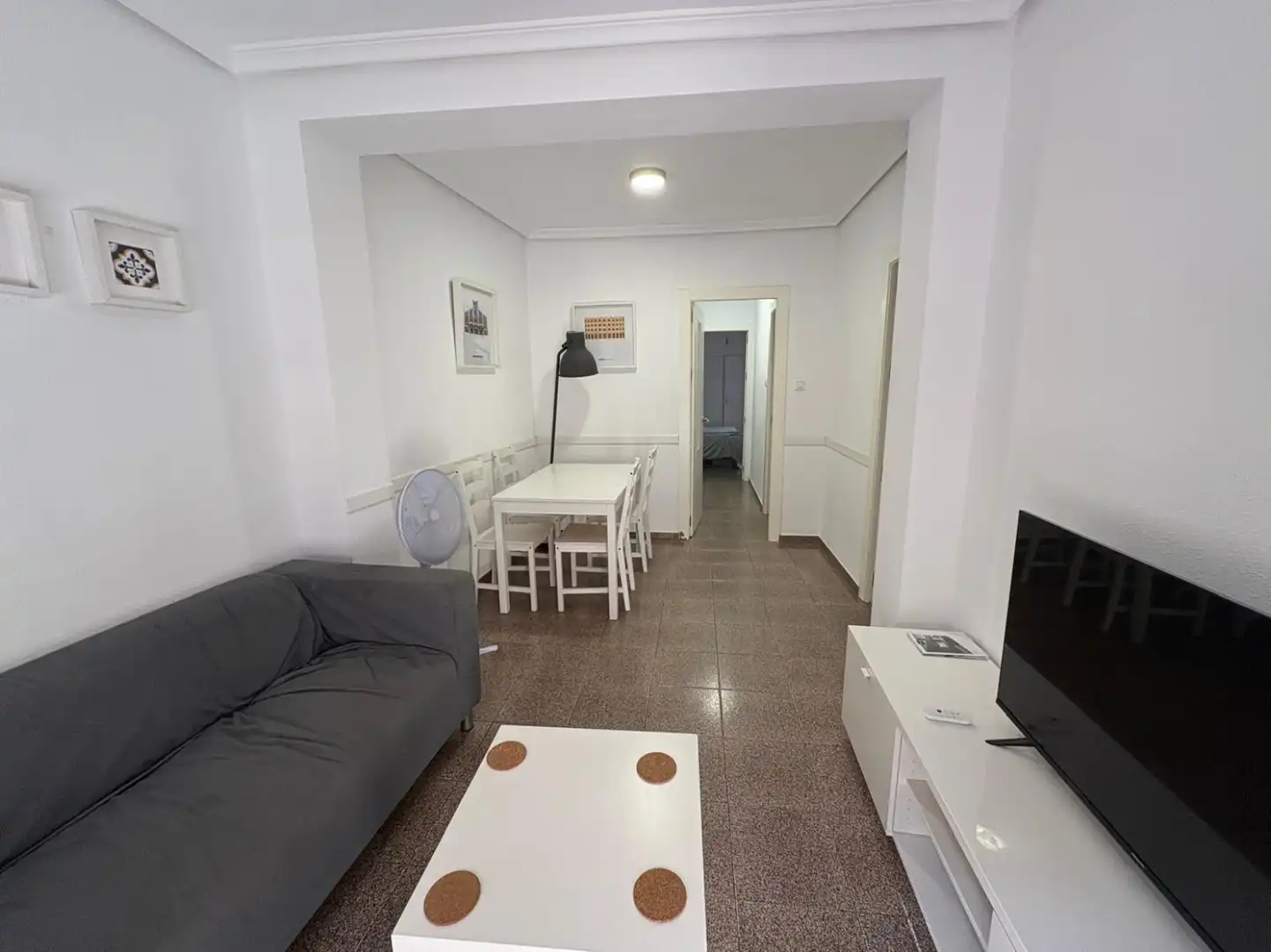 Sala d'estar de Pis en venda en Valencia amb Aire condicionat, Parquet i Moblat