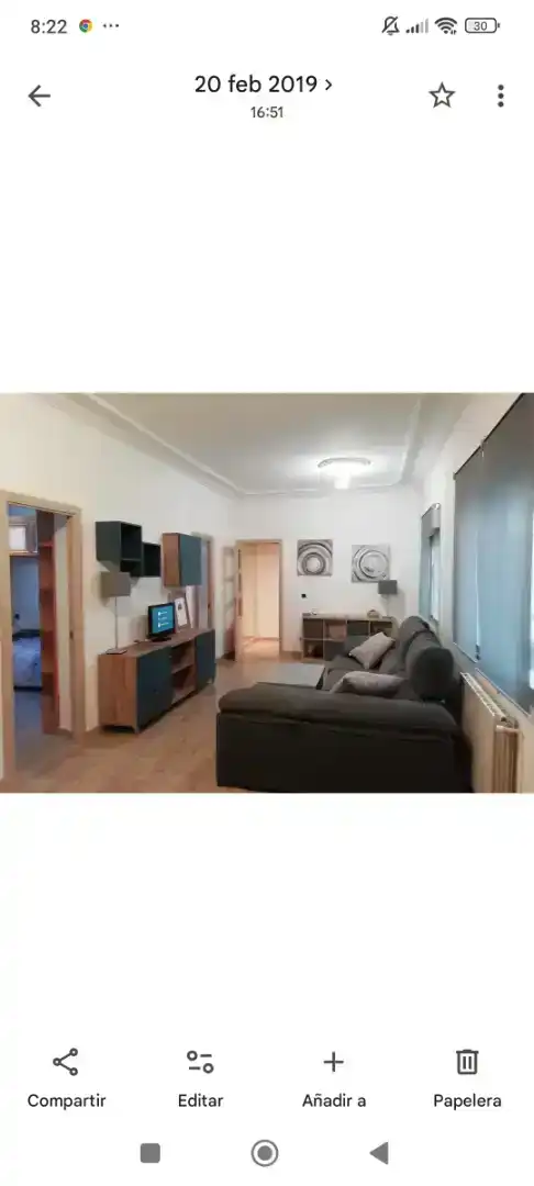 Sala d'estar de Pis de lloguer en Valladolid amb Moblat