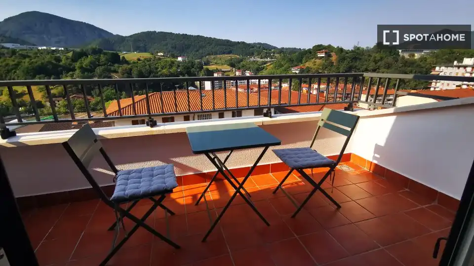 Terraza de Apartamento para compartir en Ibarra con Aire acondicionado, Calefacción y Terraza