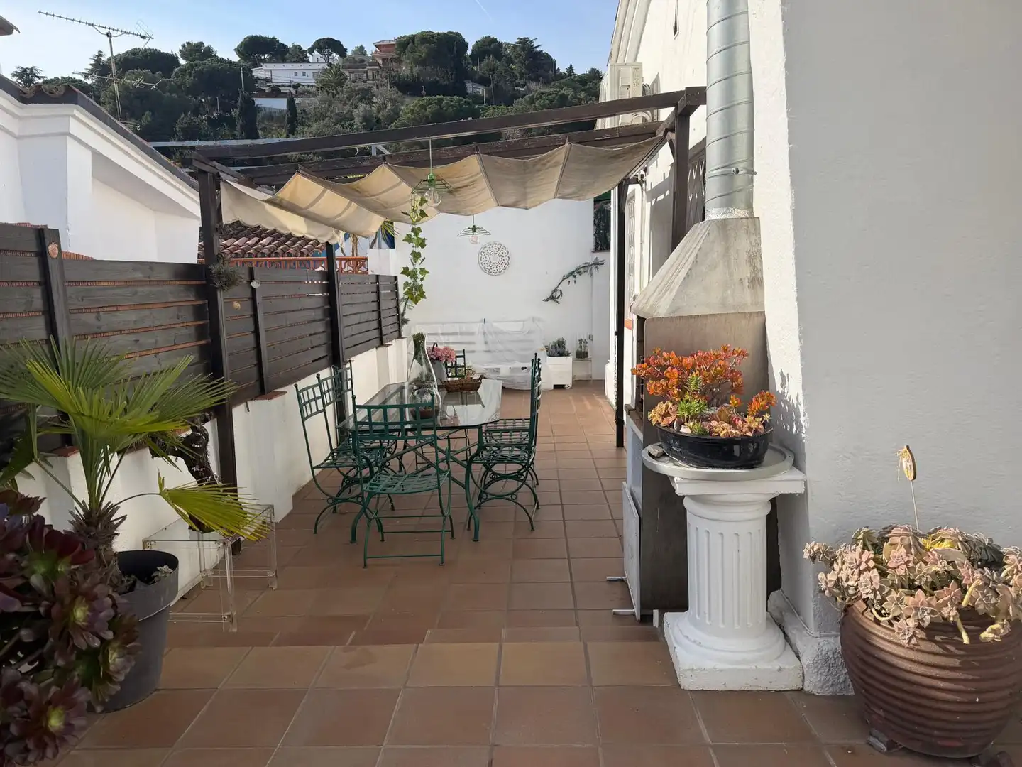 Terraza de Casa o chalet en venta en Cabrils con Jardín privado