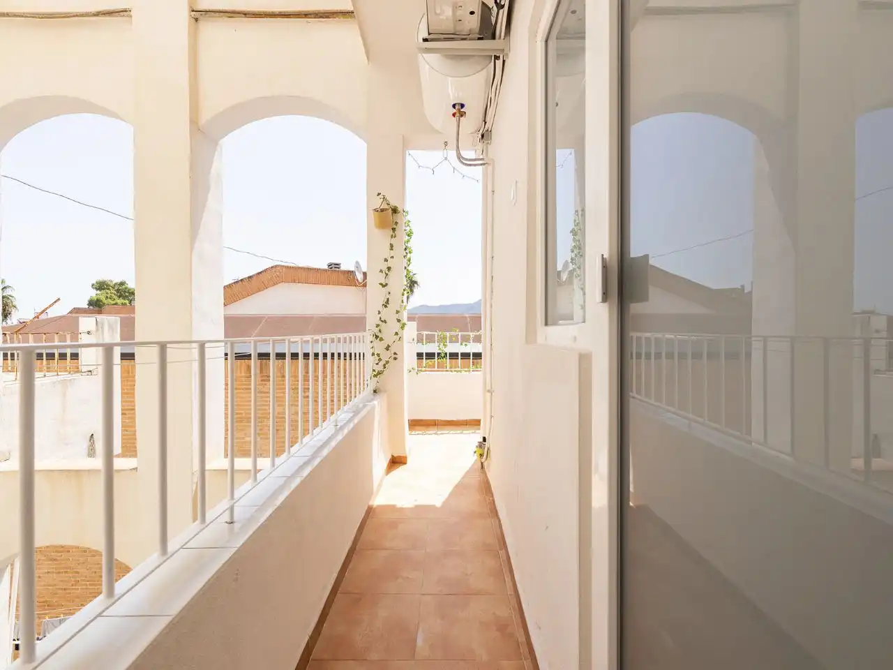 Balcony of Flat for share in Murcia  with Air Conditioner, Heating and Terrace