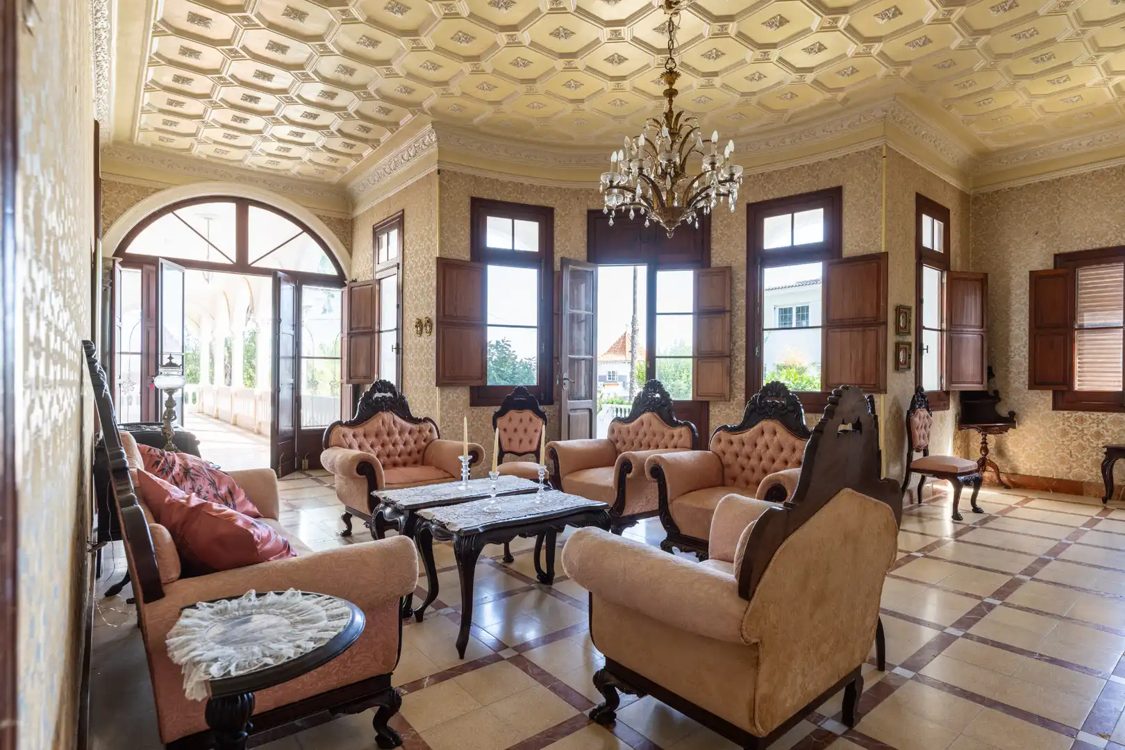 Sala d'estar de Casa adosada en venda en Las Palmas de Gran Canaria amb Jardí privat, Traster i Moblat
