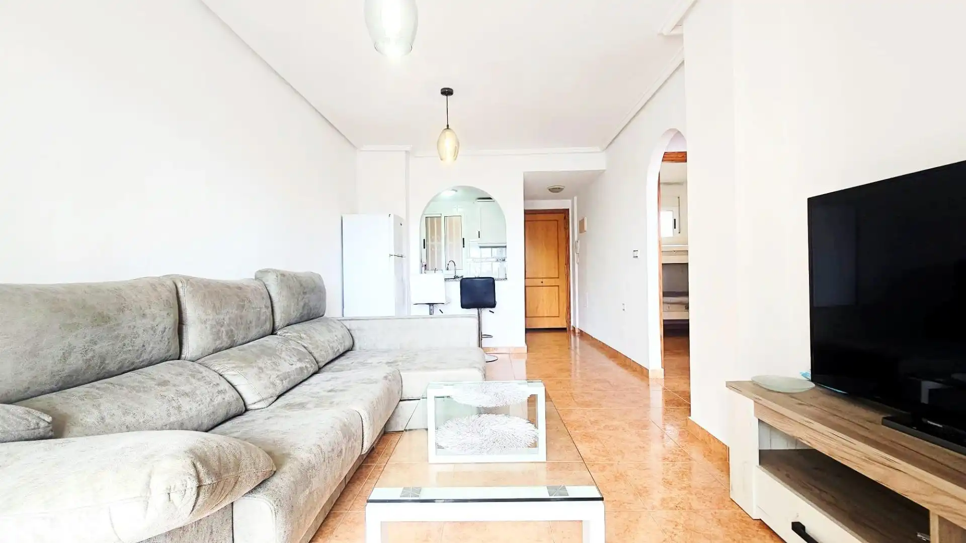 Wohnzimmer von Wohnung zum Verkauf in Torrevieja mit Terrasse, Möbliert und Gemeinschaftspool