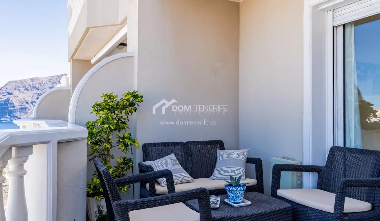 Terrasse von Wohnung zum Verkauf in Santiago del Teide mit Terrasse, Abstellraum und Schwimmbad