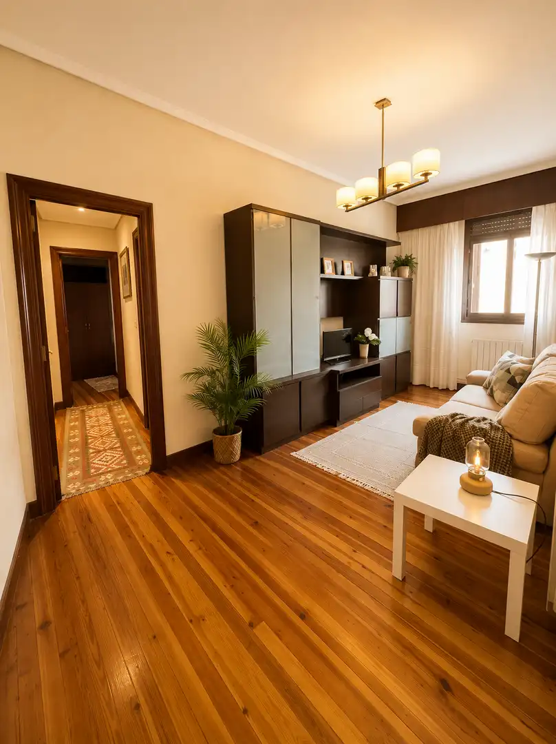 Living room of Flat for sale in Bilbao   with Heating and Terrace
