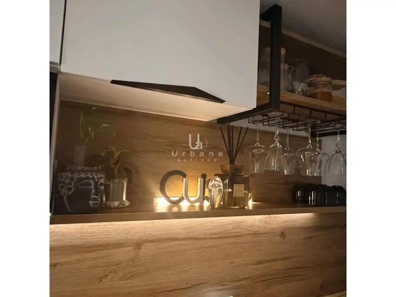 Küche von Wohnung zum Verkauf in Murcia mit Klimaanlage, Heizung und Privatgarten