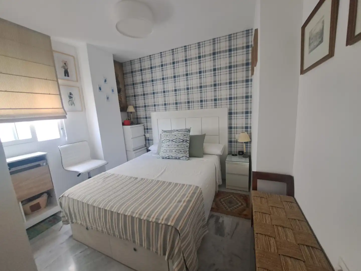 Schlafzimmer von Wohnung zur Miete in Marbella mit Heizung, Möbliert und Ofen