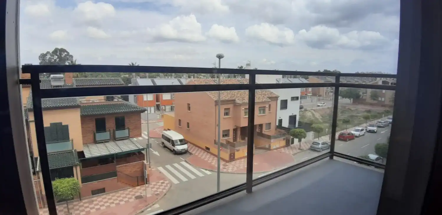 Terraza de Apartamento de alquiler en Murcia con Aire acondicionado, Amueblado y Lavadora